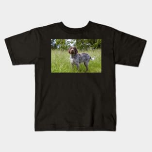 Standing in a meadow Spinone Kids T-Shirt